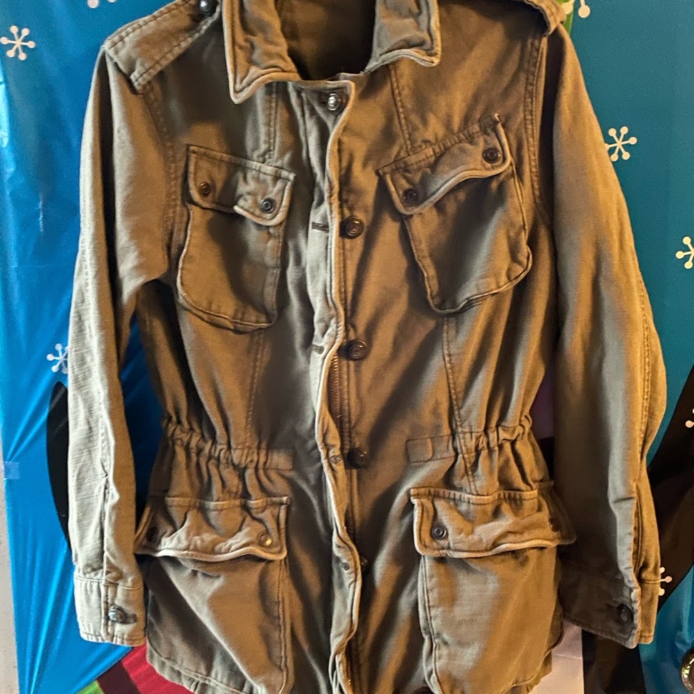 Free people military fatigue jacket